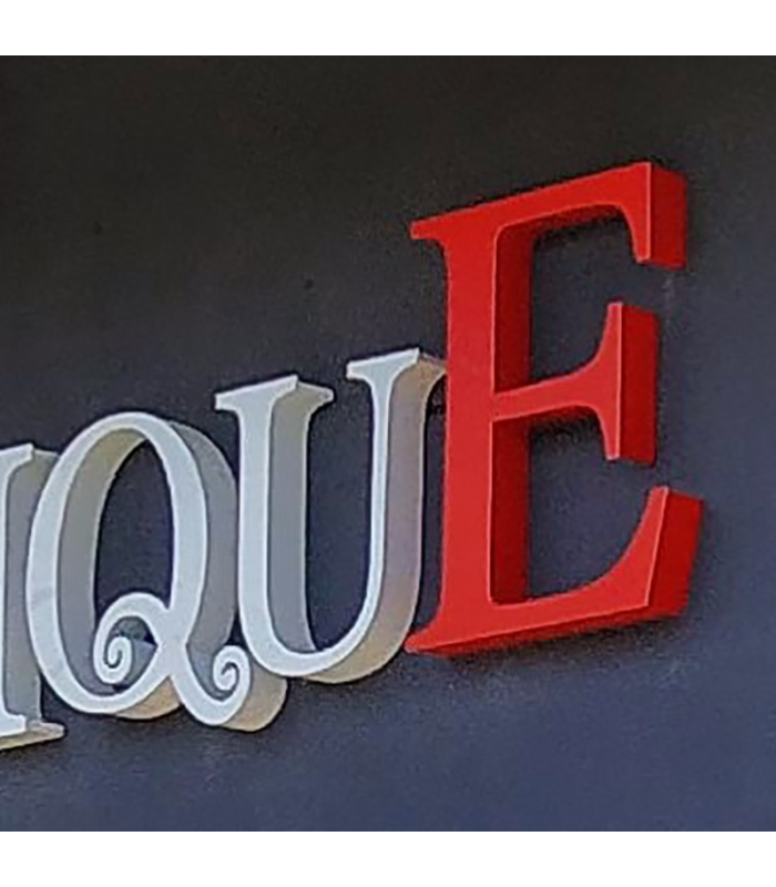 LETRAS CORPÓREAS LUMINOSAS ALUMINIO