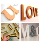 Letras recortadas