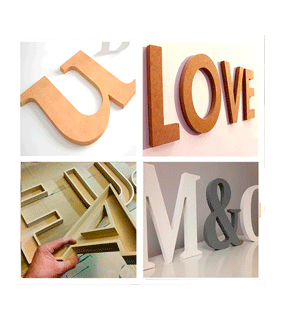 Letras recortadas